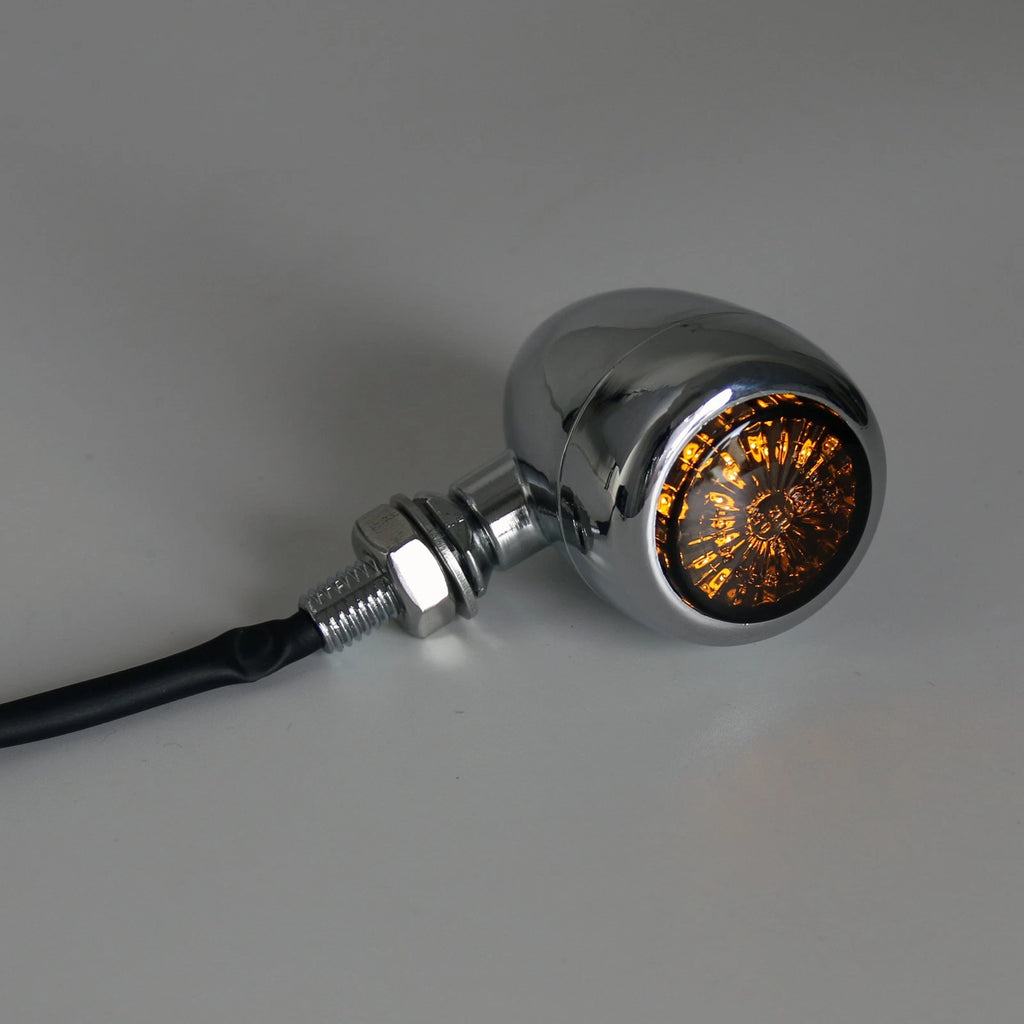Bullet Turn Signals for Chopper Cafe Racer (Chrome)