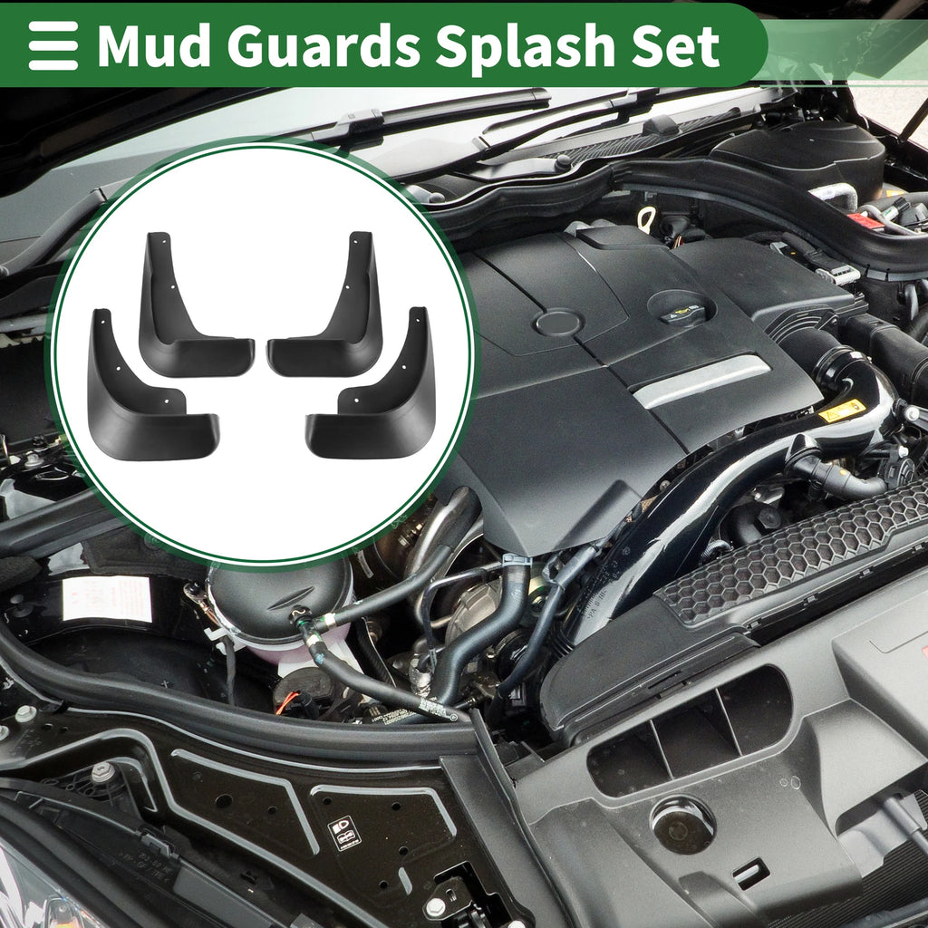 Set of 4 Mud Flaps Splash Guards for Mitsubishi Lancer (2007–2019)