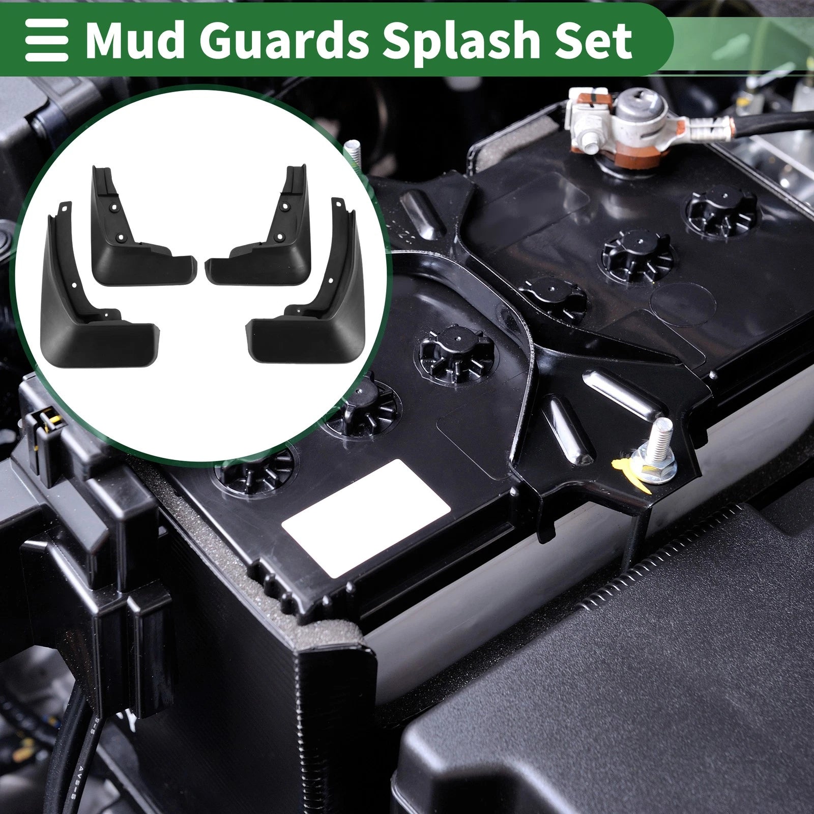 Mud Flaps Splash Guard Set with Mounting for Chevrolet Cruze Hatchback (2017–2019)