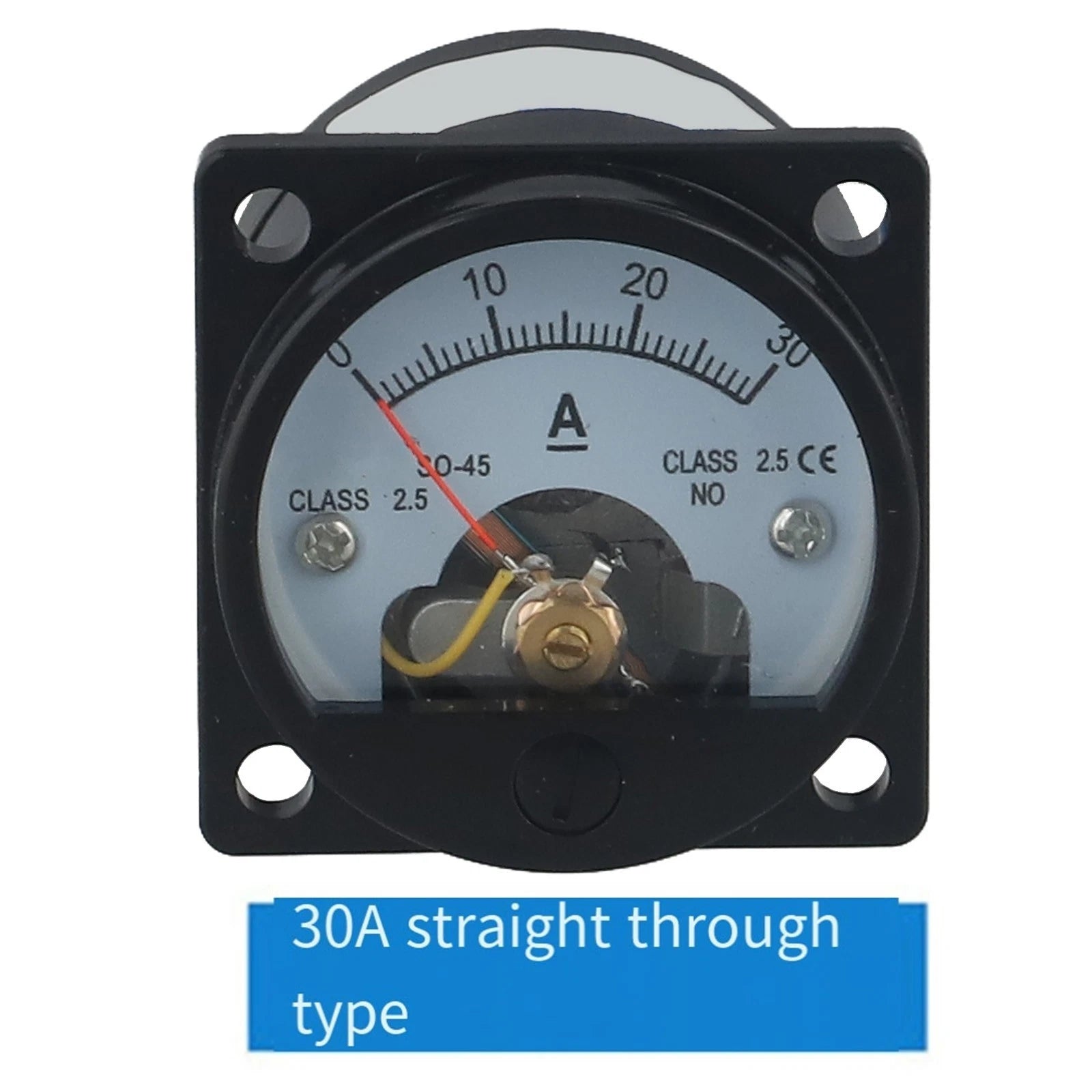 Analog DC Ammeter for Easy Vertical Installation and Screw Wiring