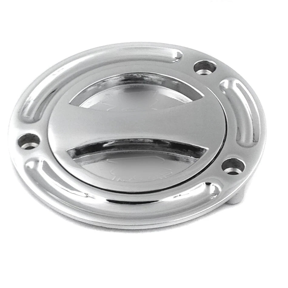 Chrome Keyless Gas Cap for Suzuki GSXR 1000 (2003–2010)