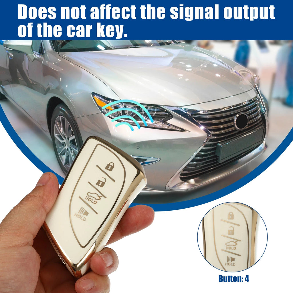 4 Button Keyless Entry Remote Cover for Lexus UX200 UX250h (2019–2024)