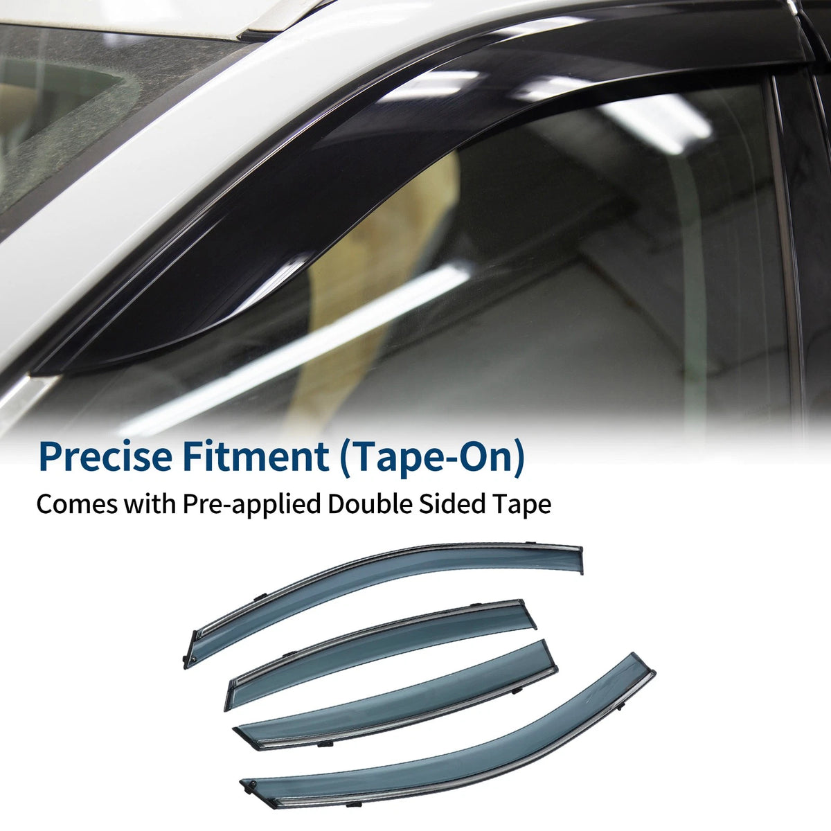 Window Deflectors Side Vent Visor for Hyundai Elantra Sedan (2007–2010)