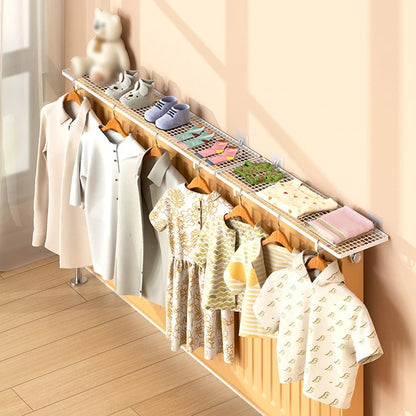 2X Radiator Storage Rack Hooks for Clothes Drying (Modern Interior)