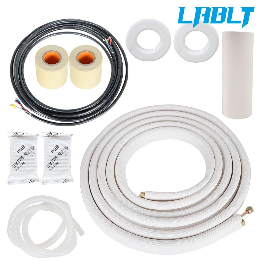 Install Kit for Mini Split Heat Pump Systems 25FT 3/8"-5/8" Diameter