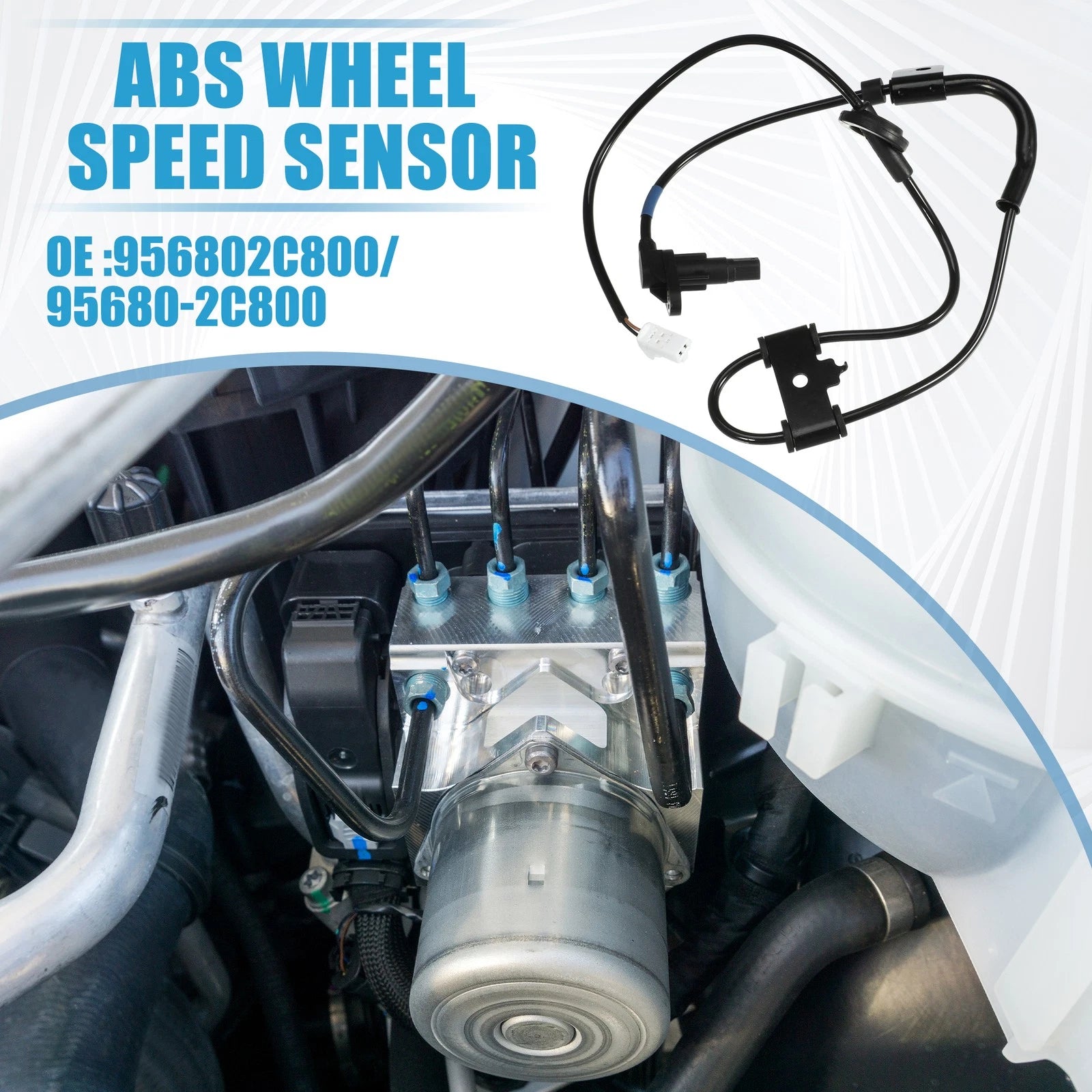 Rear Right ABS Wheel Speed Sensor Replacement for Hyundai Tiburon (2005–2008)