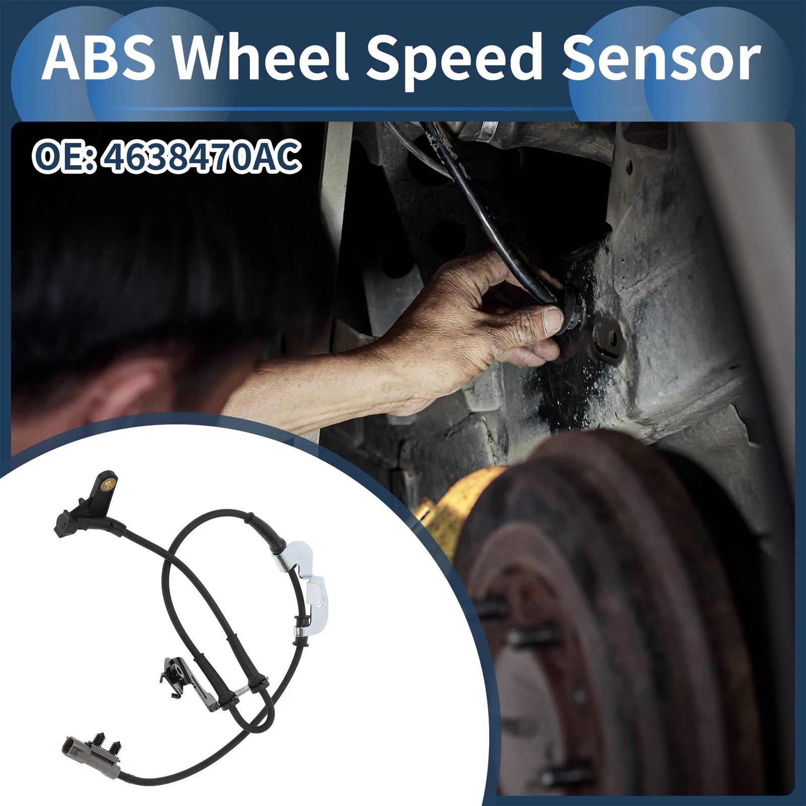 ABS Wheel Speed Sensor Replacement Right for Chrysler Town & Country (2008–2016)