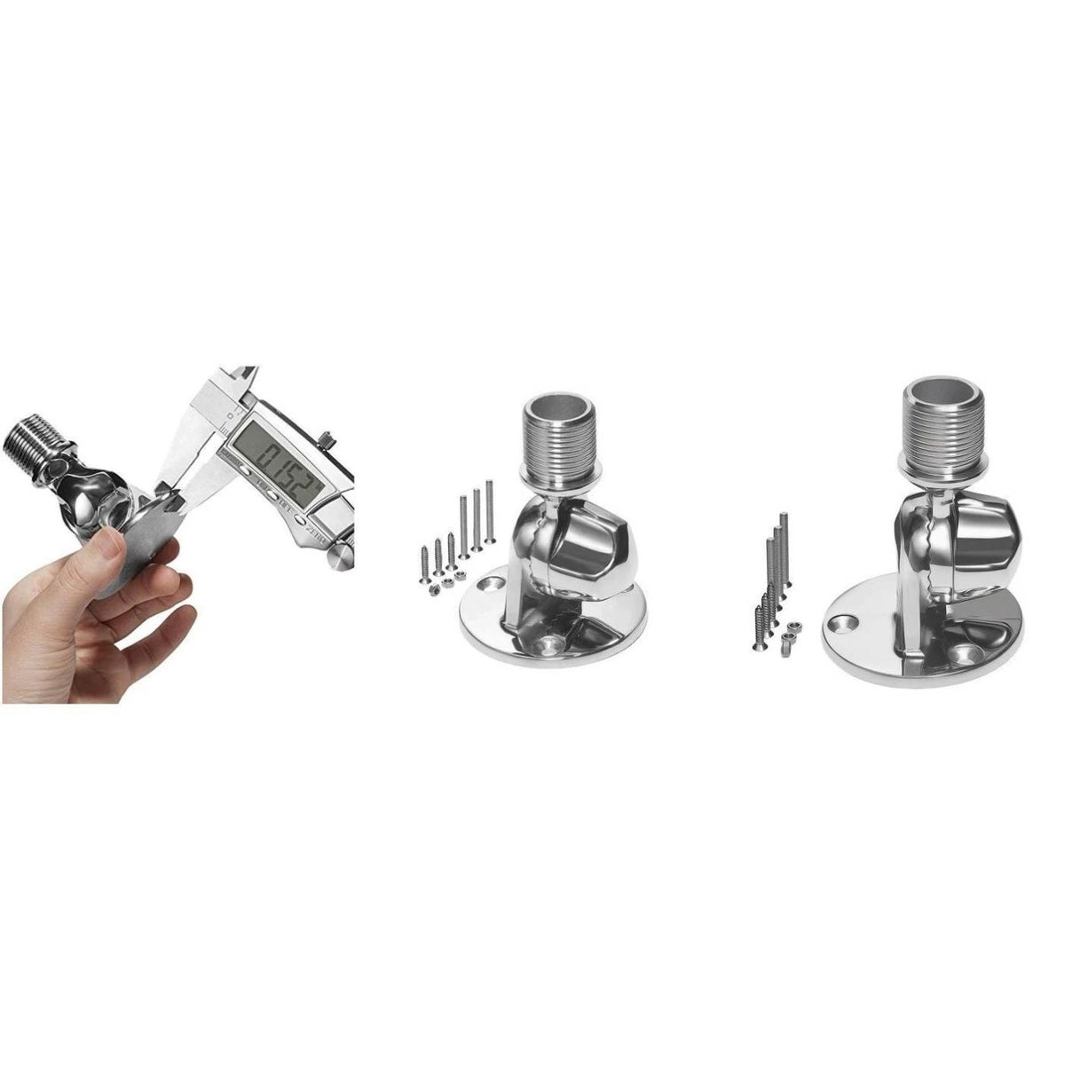316 SS Adjustable Boat Base Mount Precision Cast Marine Grade Metal