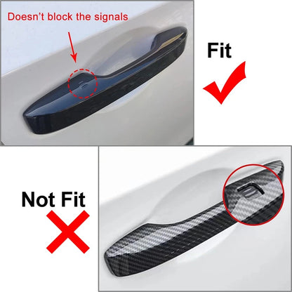 Outer Door Handle Cover Trim for Honda Civic (2022–2023) Gloss Black