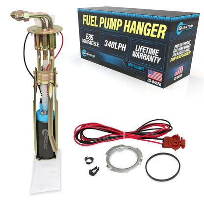 QFS Fuel Pump Bracket 340LPH AN 8AN/6AN E85 for Mustang (1986–1997)