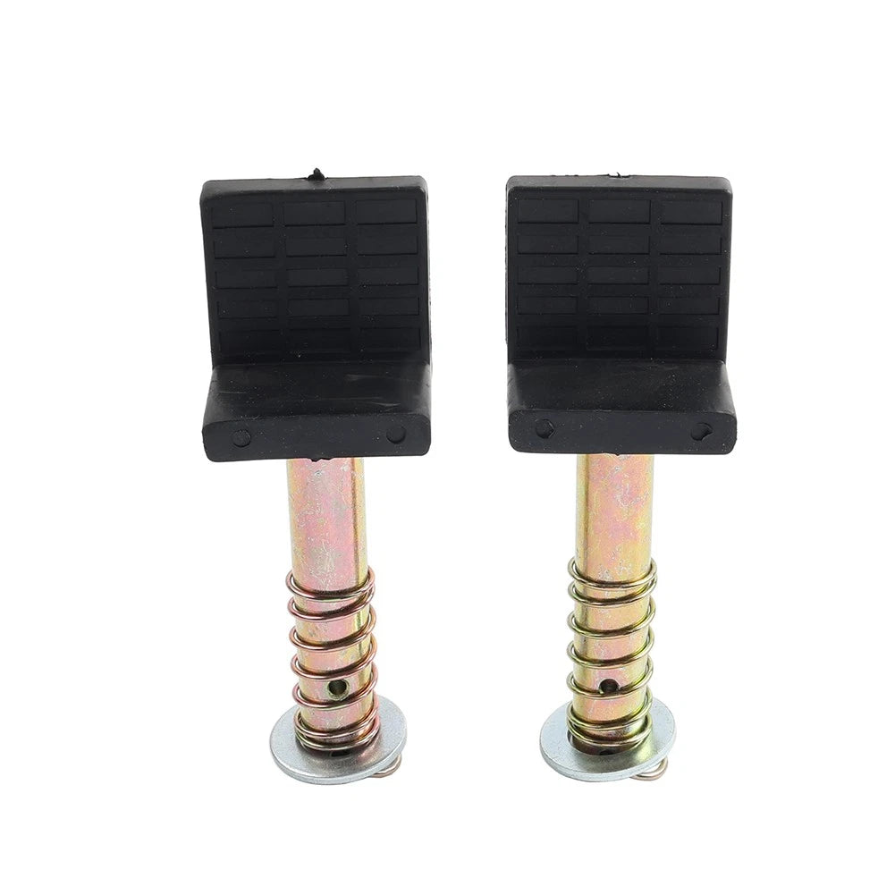 Pair 17.8mm Galvanized Iron Motorcycle Rear Wheel Paddock Stand L-Adapter