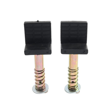 Pair 17.8mm Galvanized Iron Motorcycle Rear Wheel Paddock Stand L-Adapter