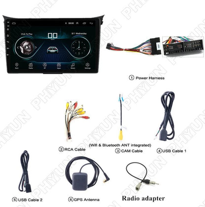 9" Android 10.1 Car Stereo GPS Navigation for Hyundai i30 (2012–2016)