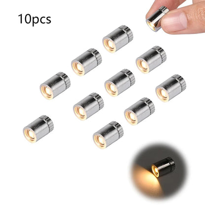 10pcs Micro Mini LED Lights for Dollhouses (Warm White)