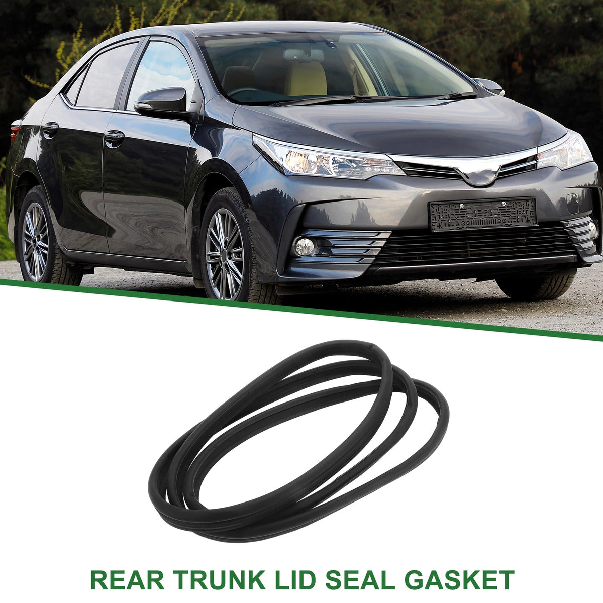 1pc Rear Trunk Weatherstrip Seal for Toyota Corolla (2009–2013)