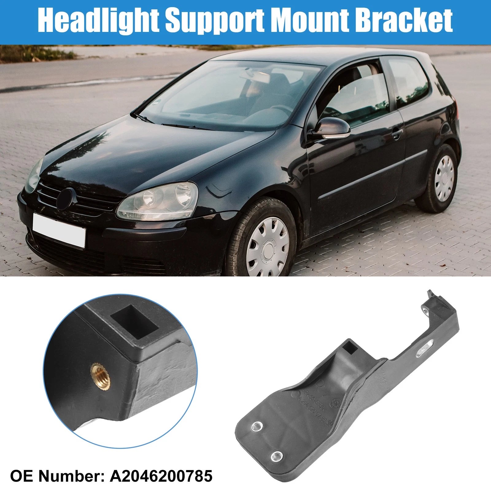 Front Right Headlight Support Mount Bracket for Mercedes-Benz C-Class (2010–2015)