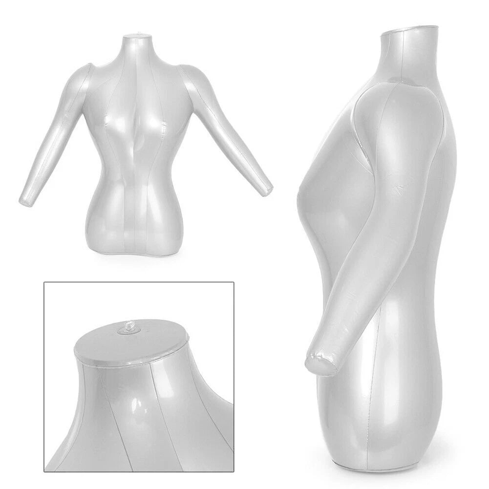 PVC Inflatable Mannequin Top Torso Model Accessories for Display