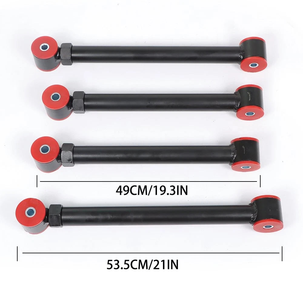 Set of 2 Adjustable Front Upper Lower Control Arms for Ram 94-09 4X4