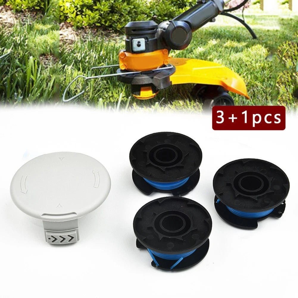 3X Replacement Spool String Trimmer Line for Spool and Cap
