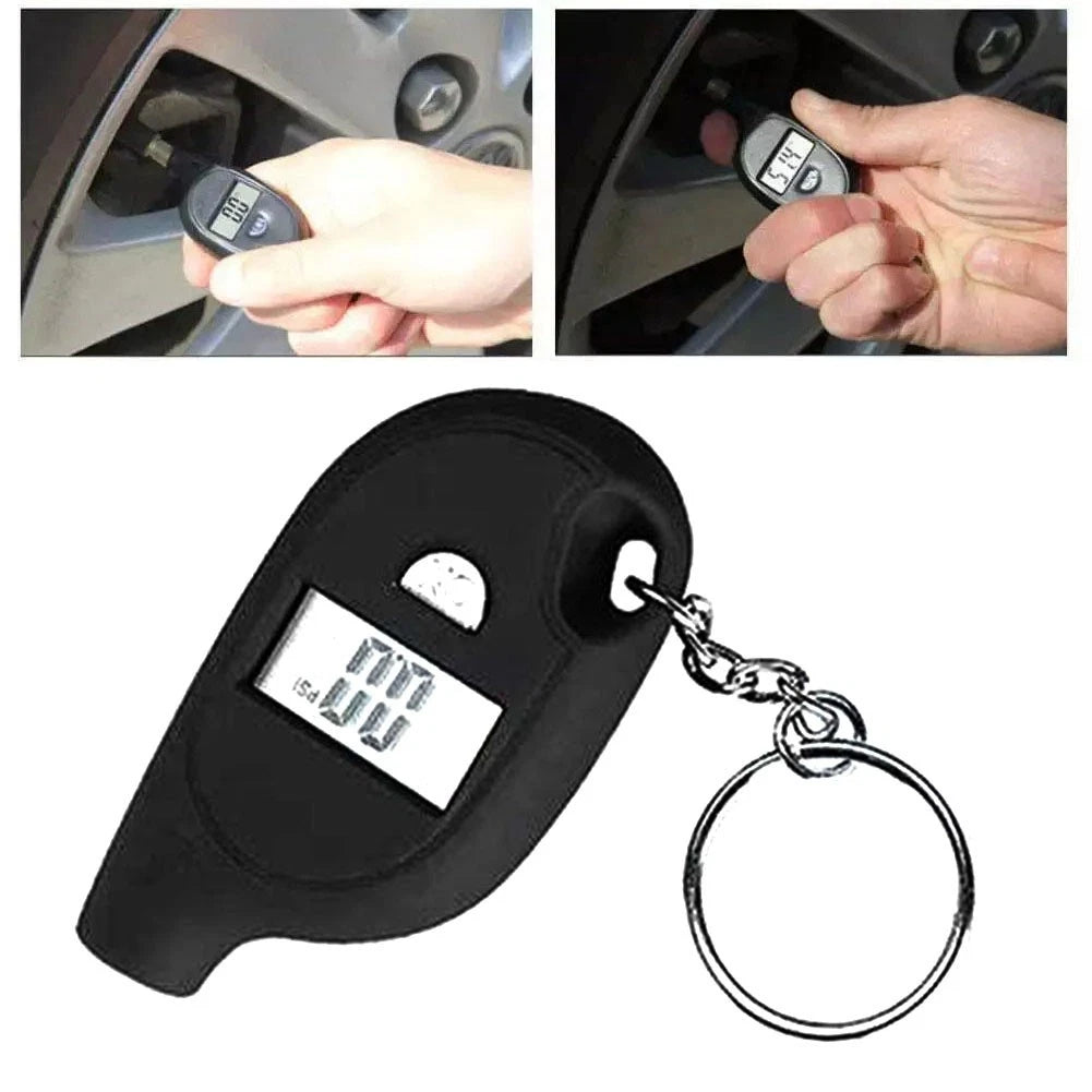 Tire Gauge Tester Key Ring Attachment for Accurate Measurements