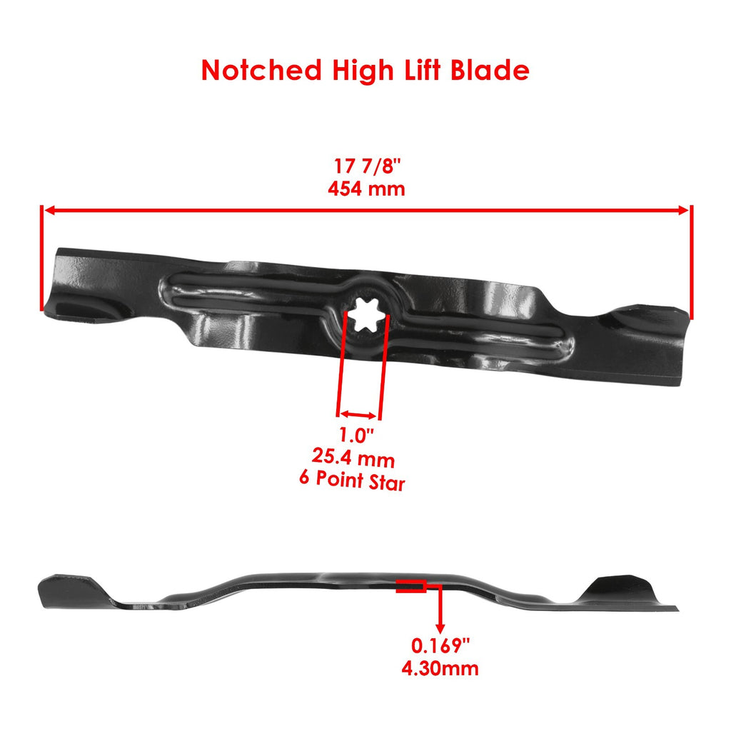 50 in Deck Blade and Nut Kit Replacement for Toro LX500 SL500 (2006–2009)