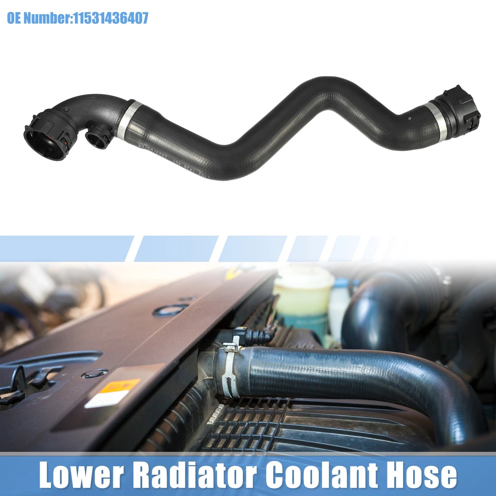 Coolant Radiator Hose Replacement for BMW 316Ci (2000–2005) Rubber