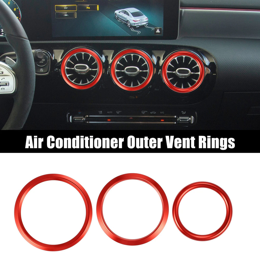 Air Conditioning Vent Ring Covers Kit for Mercedes Benz A-Class (2013–2018)