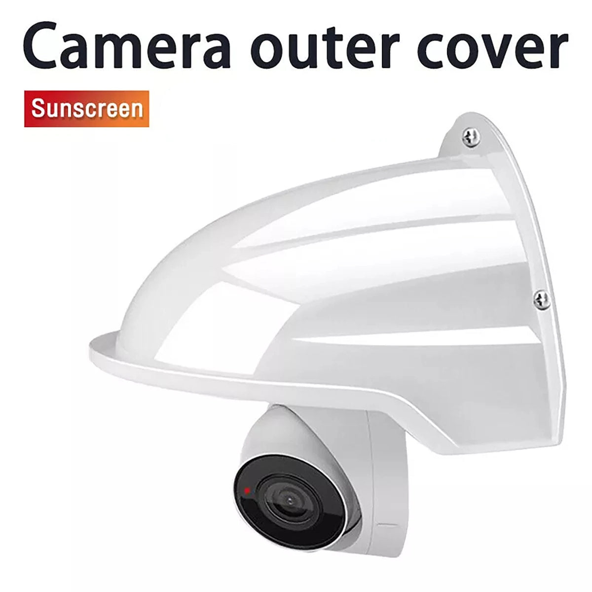 Protective Housing Shield for Outdoor Security Camera (White)