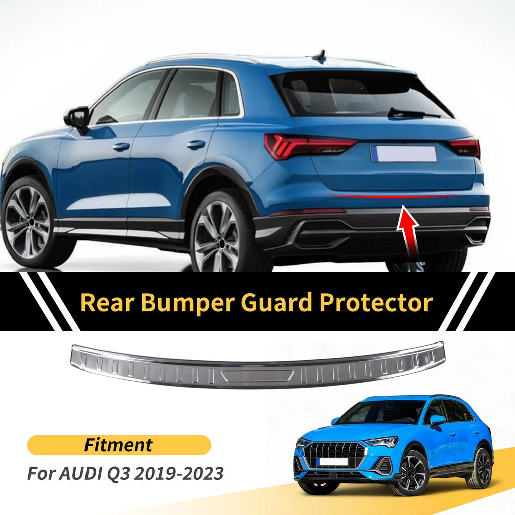 Rear Bumper Topper Replacement for Audi Q3 (2019–2023) Silver