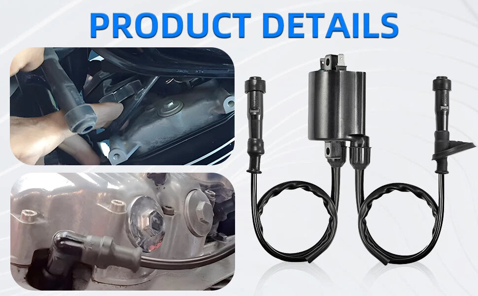 2X Ignition Coil Spark Plug Cap for Honda Shadow ACE Aero Spirit 750 (1998–2003)