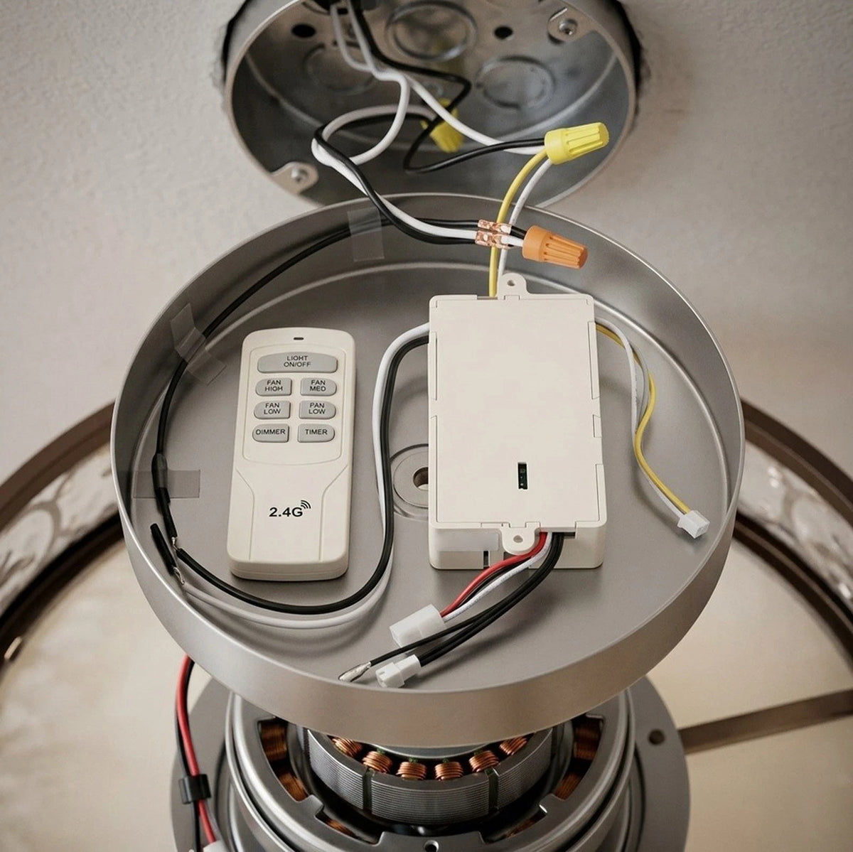 Ceiling Fan Light Remote Control for DC Inverter Motor