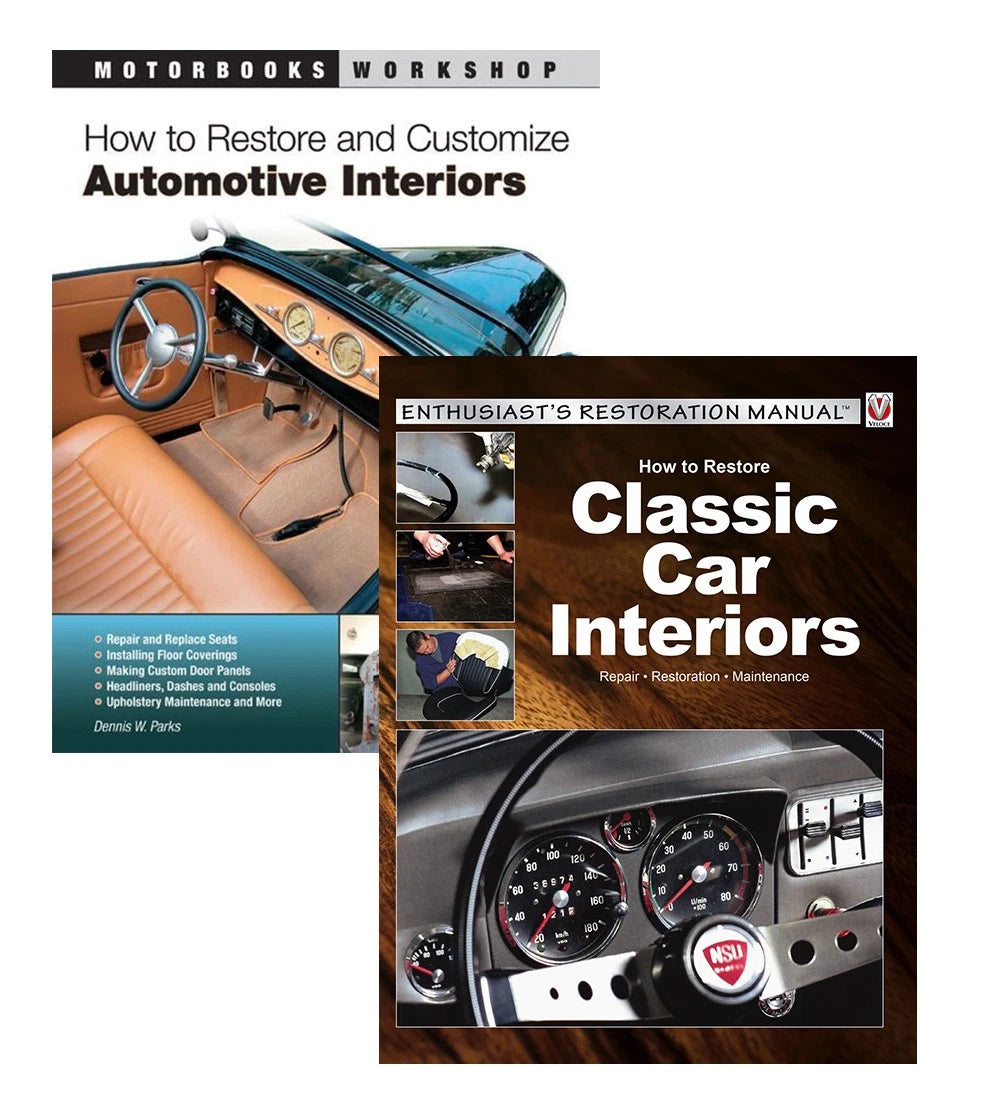 Set of 2 Classic Car Interior Restoration & Customization Books