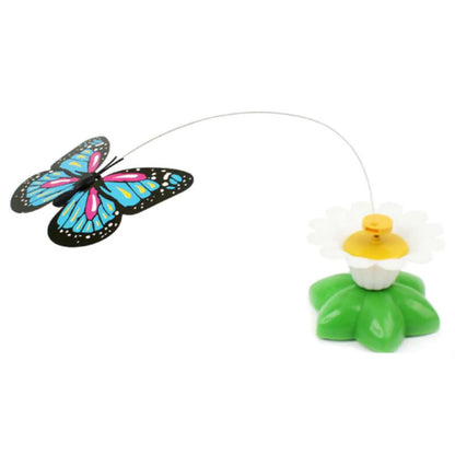 Electric Rotating Butterfly Toy for Cats - Interactive Training Tool