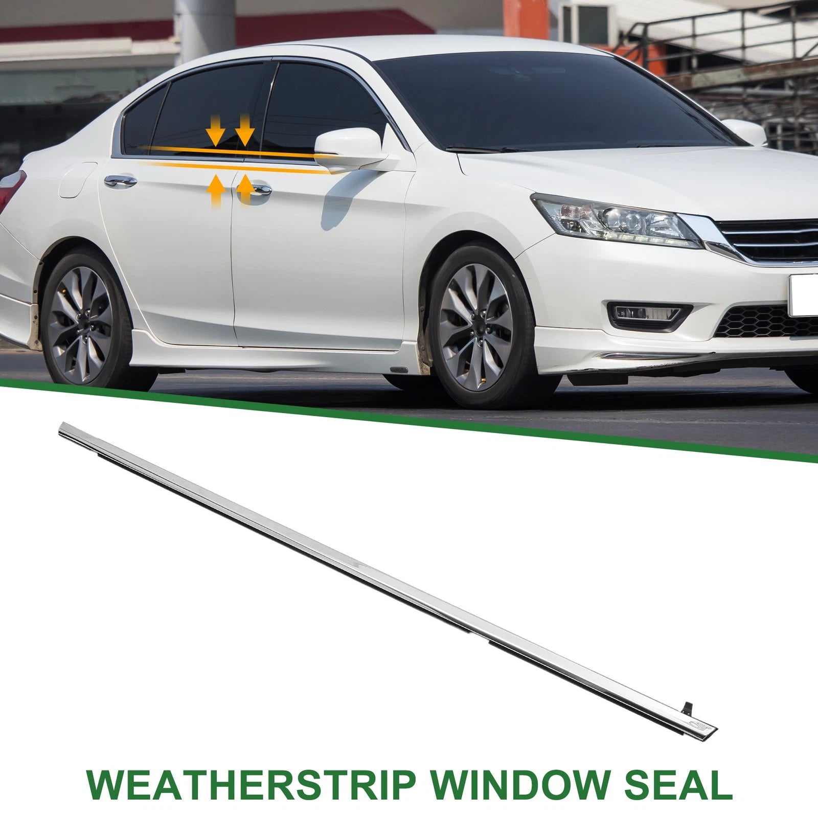 Rear Left Window Weatherstrip Seal Replacement for Honda Accord (2003–2007)