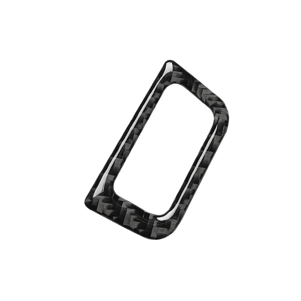 Carbon Fiber Rear Trunk Switch Button Frame Trim for Audi A6 A7 (2012–2018)