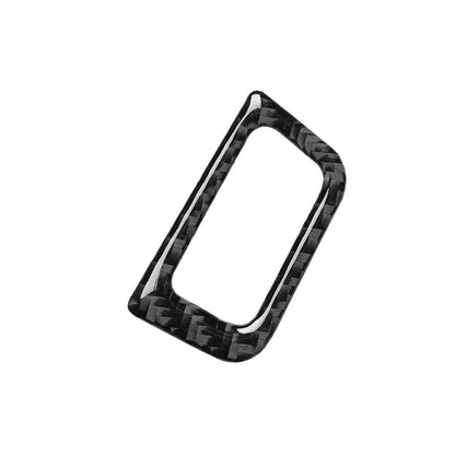 Carbon Fiber Rear Trunk Switch Button Frame Trim for Audi A6 A7 (2012–2018)
