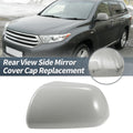 Left Side Car Mirror Cover Cap Replacement Gray for Toyota Highlander (2009–2014)