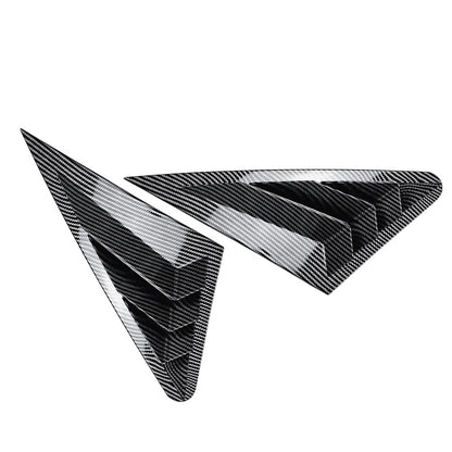 Carbon Look Rear Window Louver Shutter Cover for Audi A3 S3 RS3 (2014–2020)