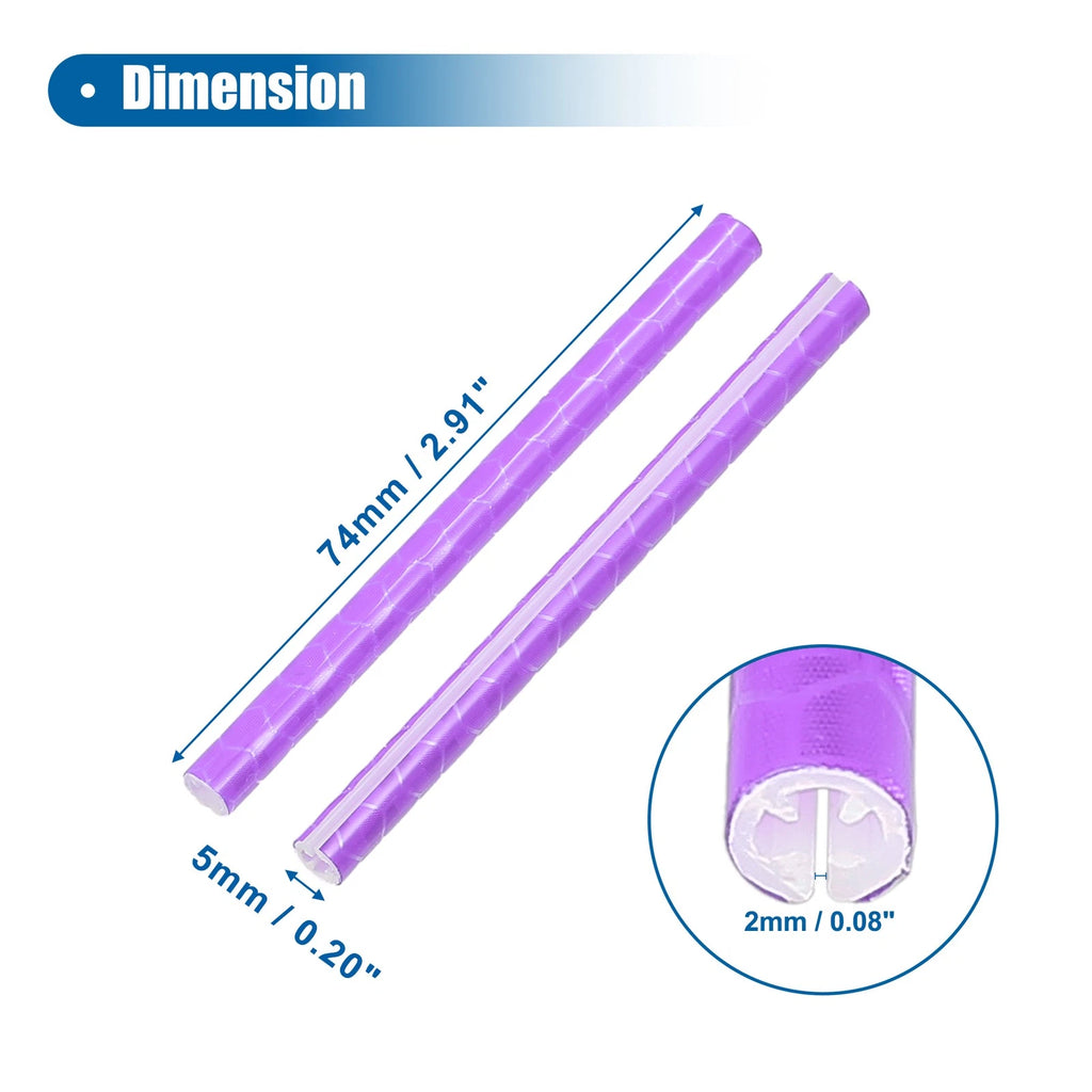 Bicycle Reflector Set 36 Pcs Outer Reflective for Bike ABS Purple