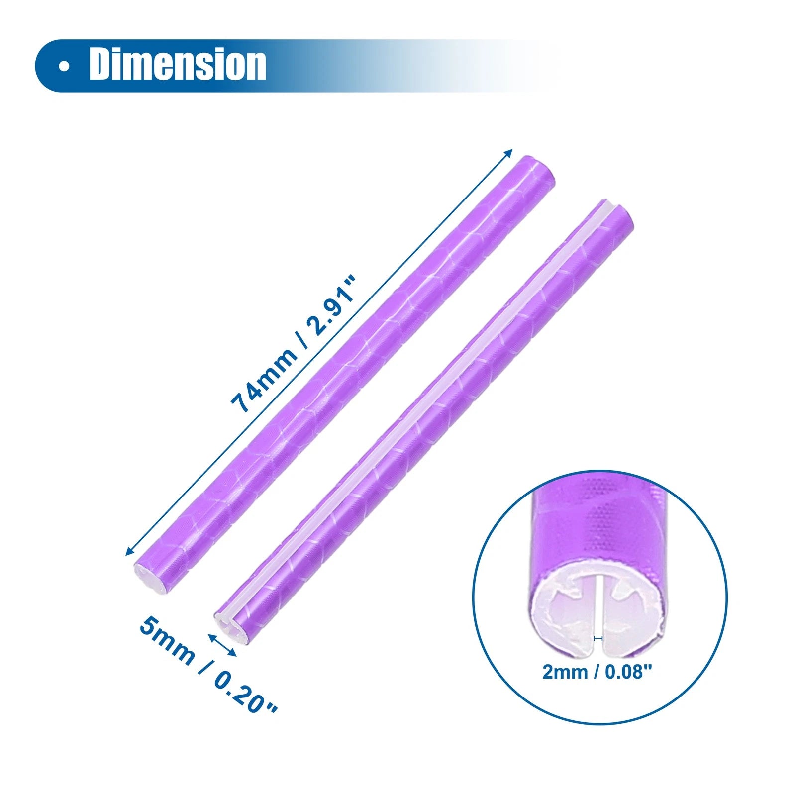 Bicycle Reflector Set 36 Pcs Outer Reflective for Bike ABS Purple
