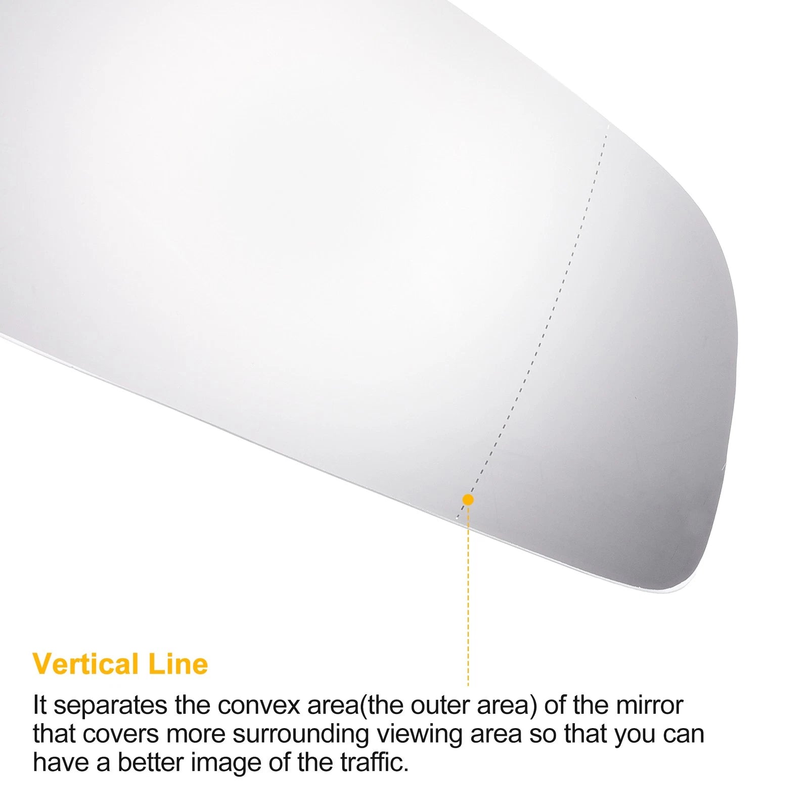 Right Side Heated White Mirror Glass for Audi A4 (2000–2008)