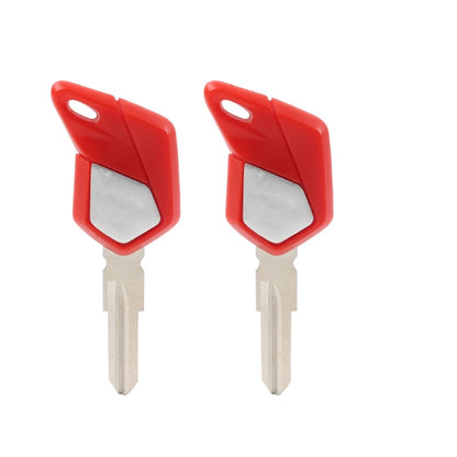 Motorcycle Uncut Blade Blank Key 2pcs For MV Agusta F3 675 800/Brutale 675 Red