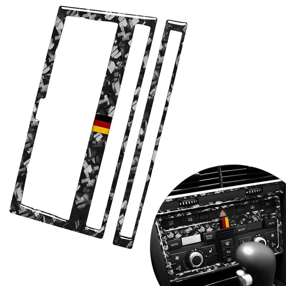 2X Air Conditioning CD Control Panel Cover Trim for Audi A6 S6 (2005–2011)