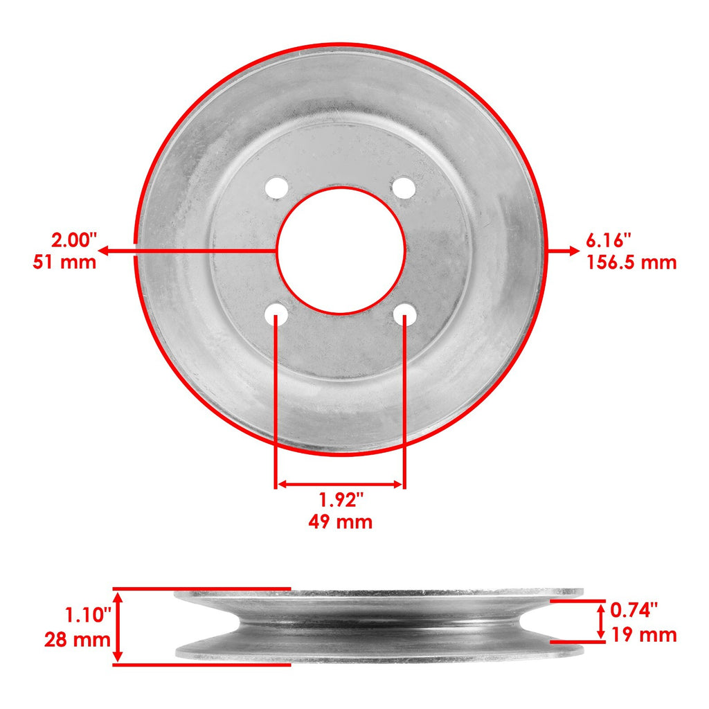Deck Spindle Blade Kit for John Deere Z510 Z710 Z7810 (2005–2019)