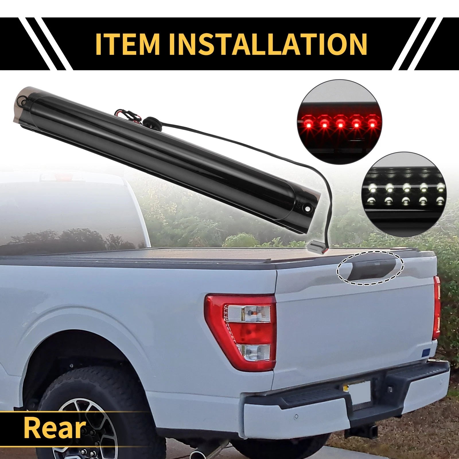 LED Third Brake Light Smoked Lens for Ford Excursion (2000–2005)