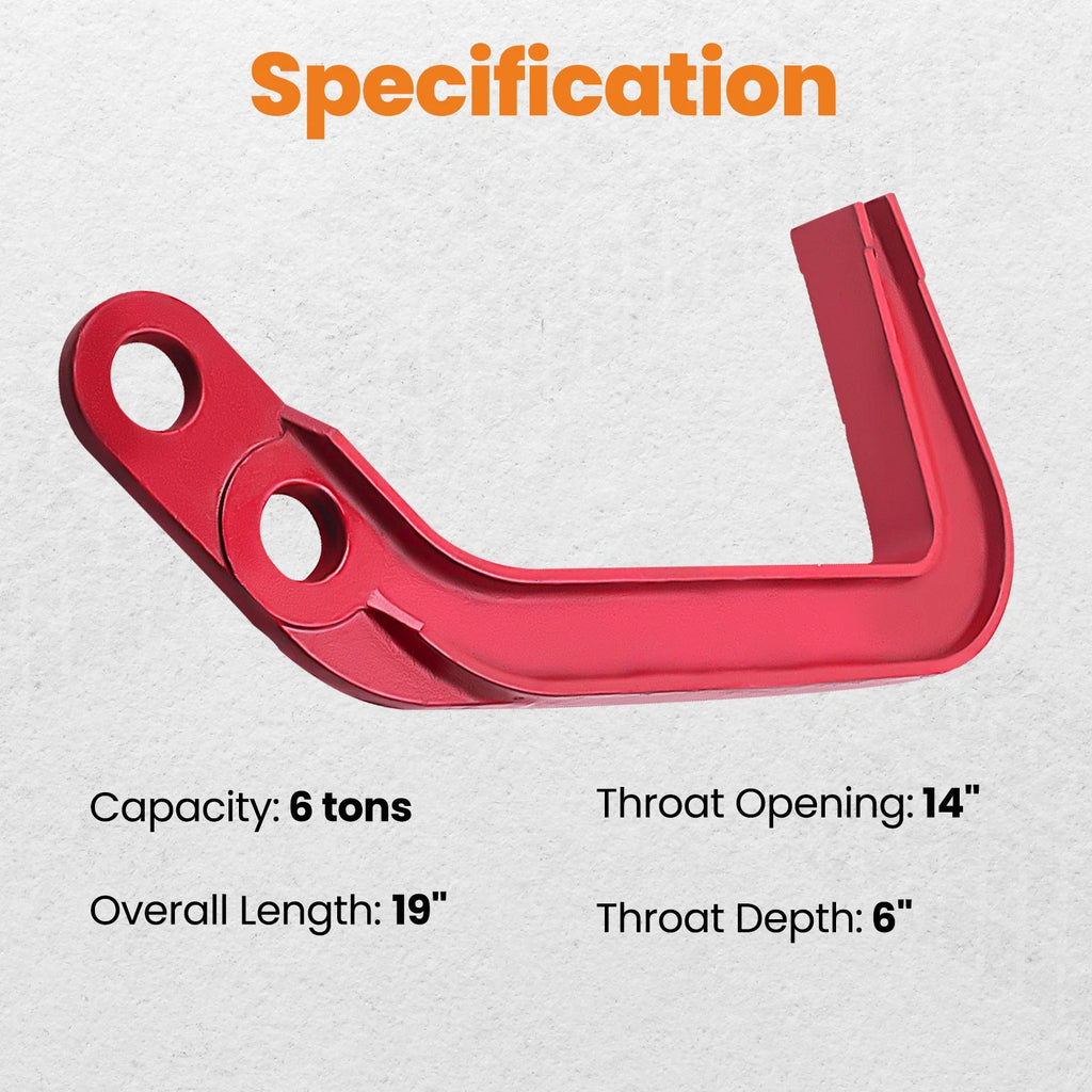6 Ton Auto Body Frame Deep Hook Clamp Dent Puller for Universal Use