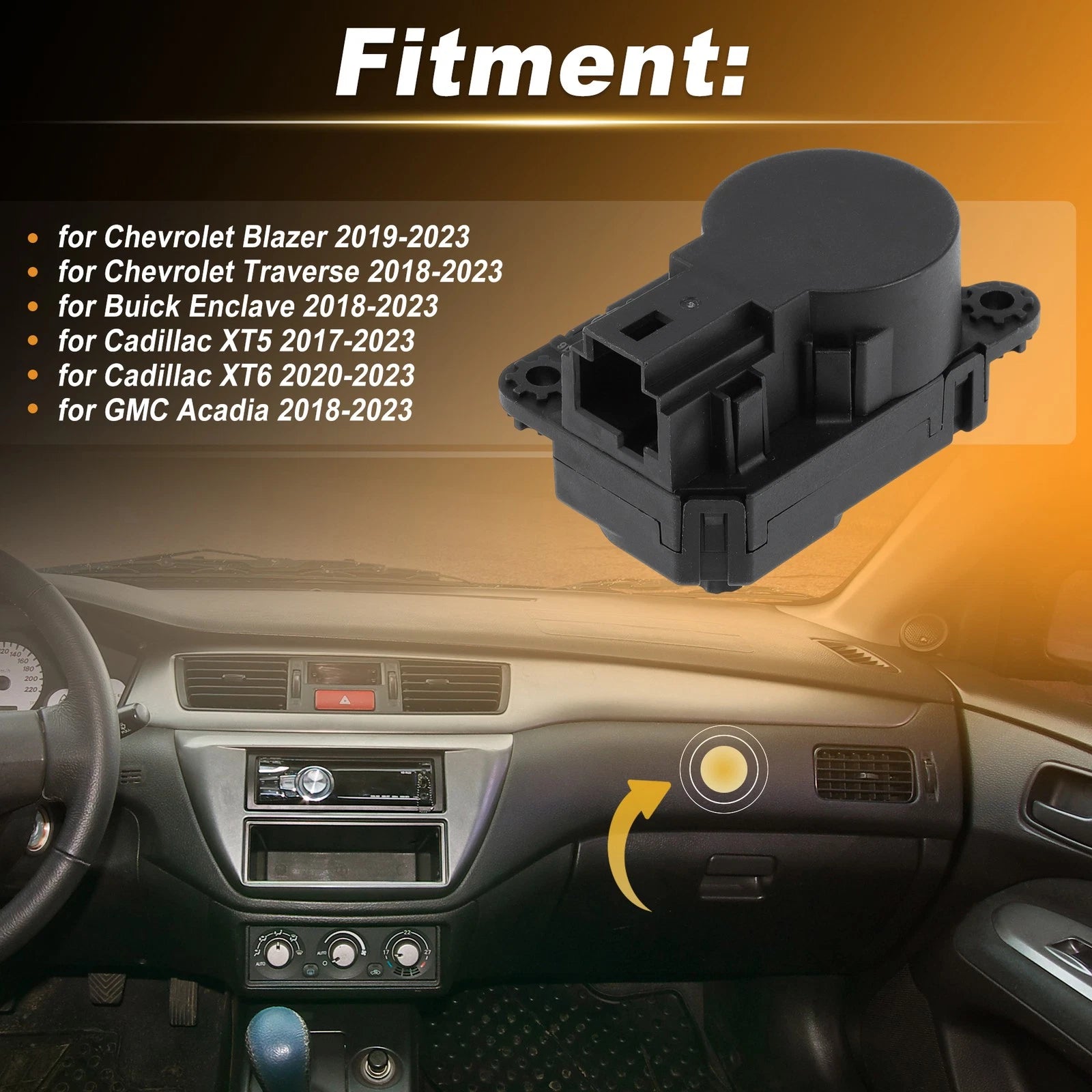 HVAC Heater Blend Door Actuator Replacement for Chevrolet Blazer (2019–2023)