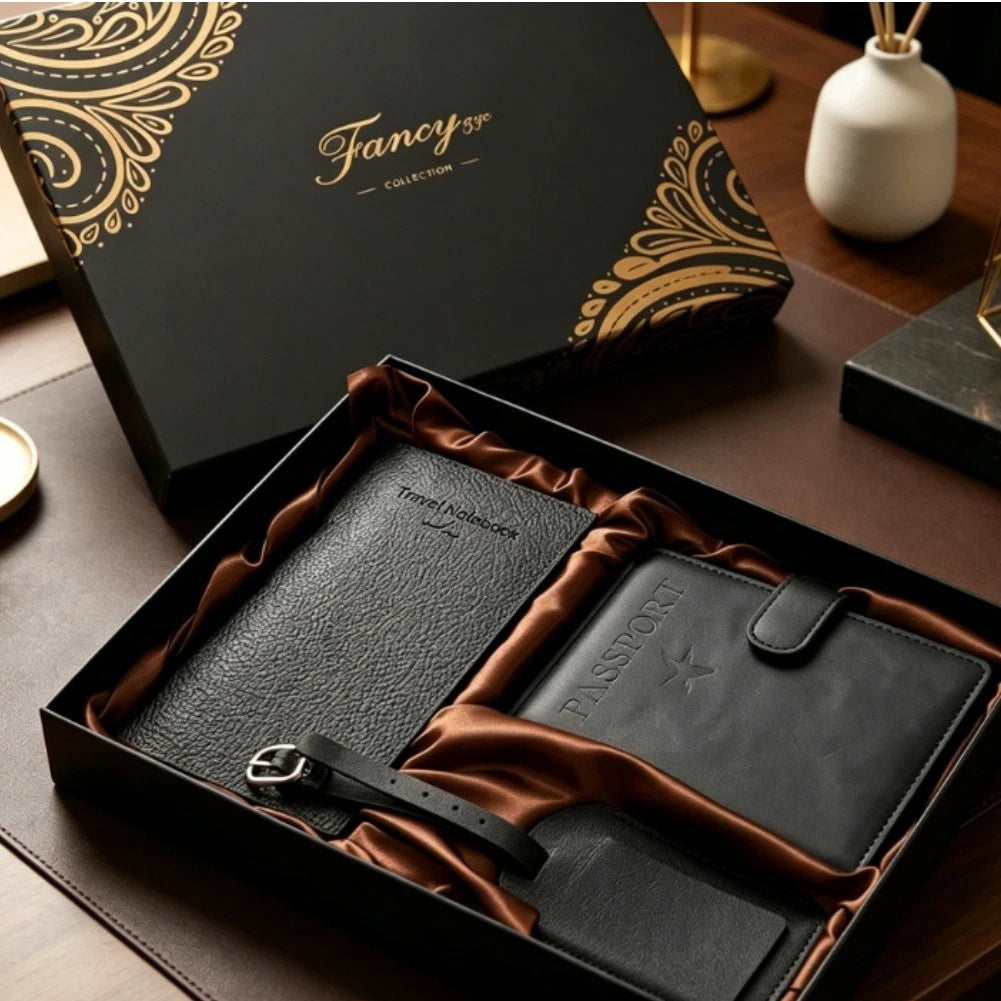 Set of 4 Professional Accessory Travel Notebooks for Luxury Design