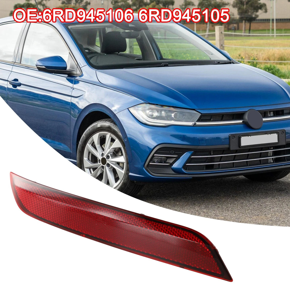 Rear Bumper Reflections for Polo (OEM Specification)