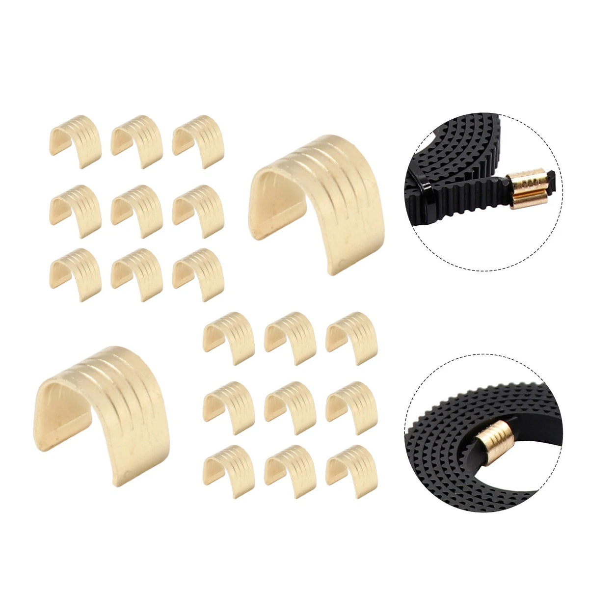 20Pcs Copper Timing Belt Connectors for Ender3 3D Printer Accessories